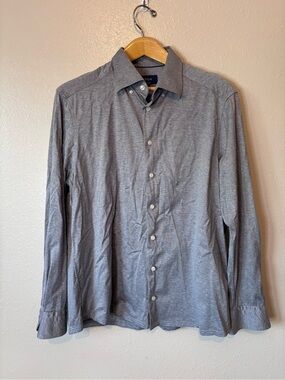 Eton contemporary gray button down